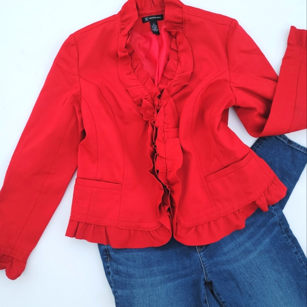 INC International Concepts Red Blazer
